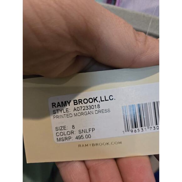 Ramy Brook Women's Morgan Size 8 Multicolor Floral Long Dress Party Cocktail - Picture 5 of 13